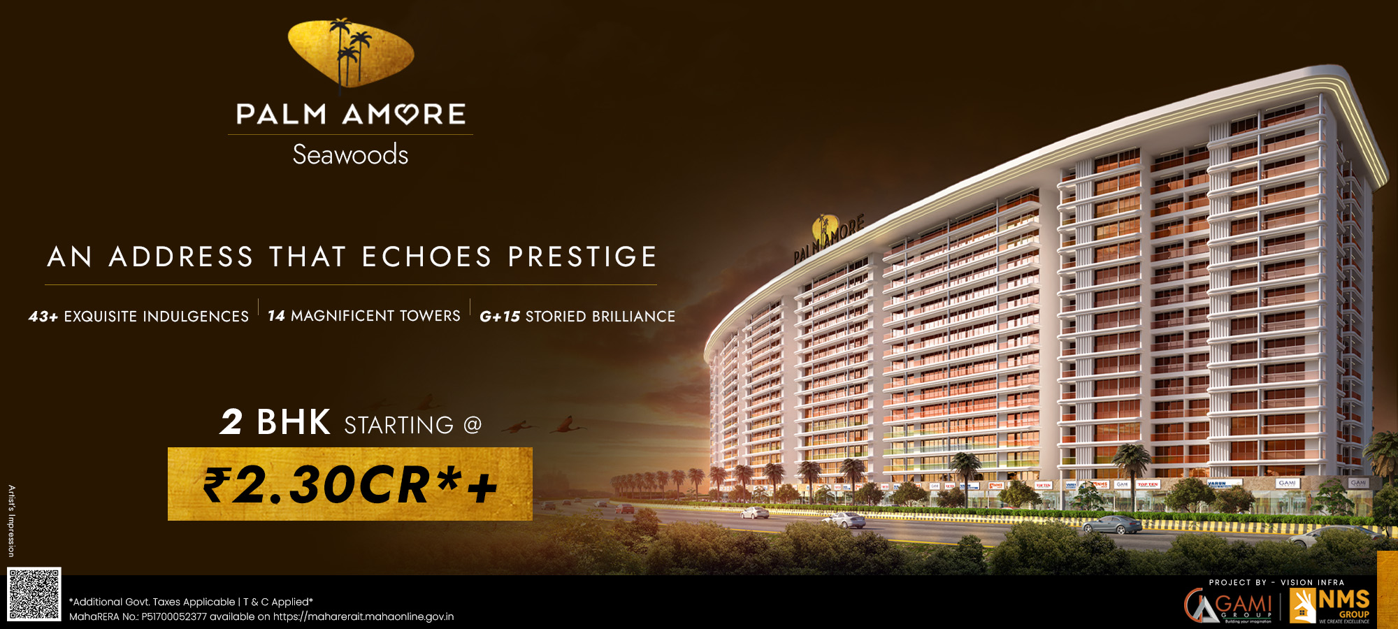 Palm Amore Seawoods | Luxurious 2, 3, 4 & 5 BHK Homes.